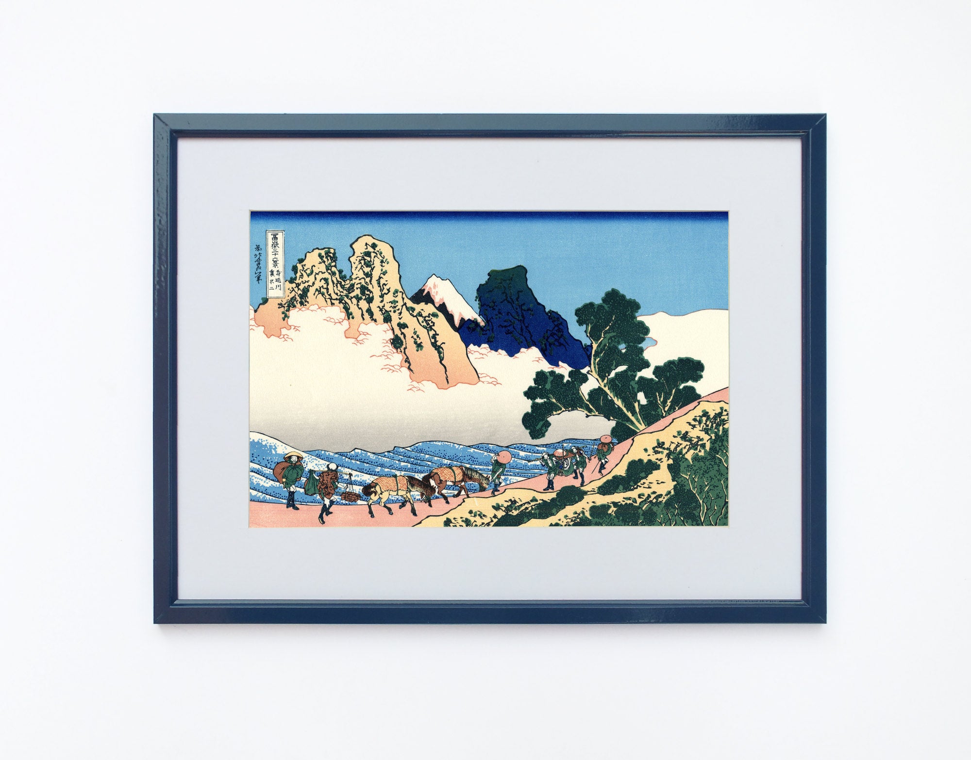 36 Views of Mount Fuji, The back of Fuji from the Minobu river, Katsushika Hokusai, Japanese Print