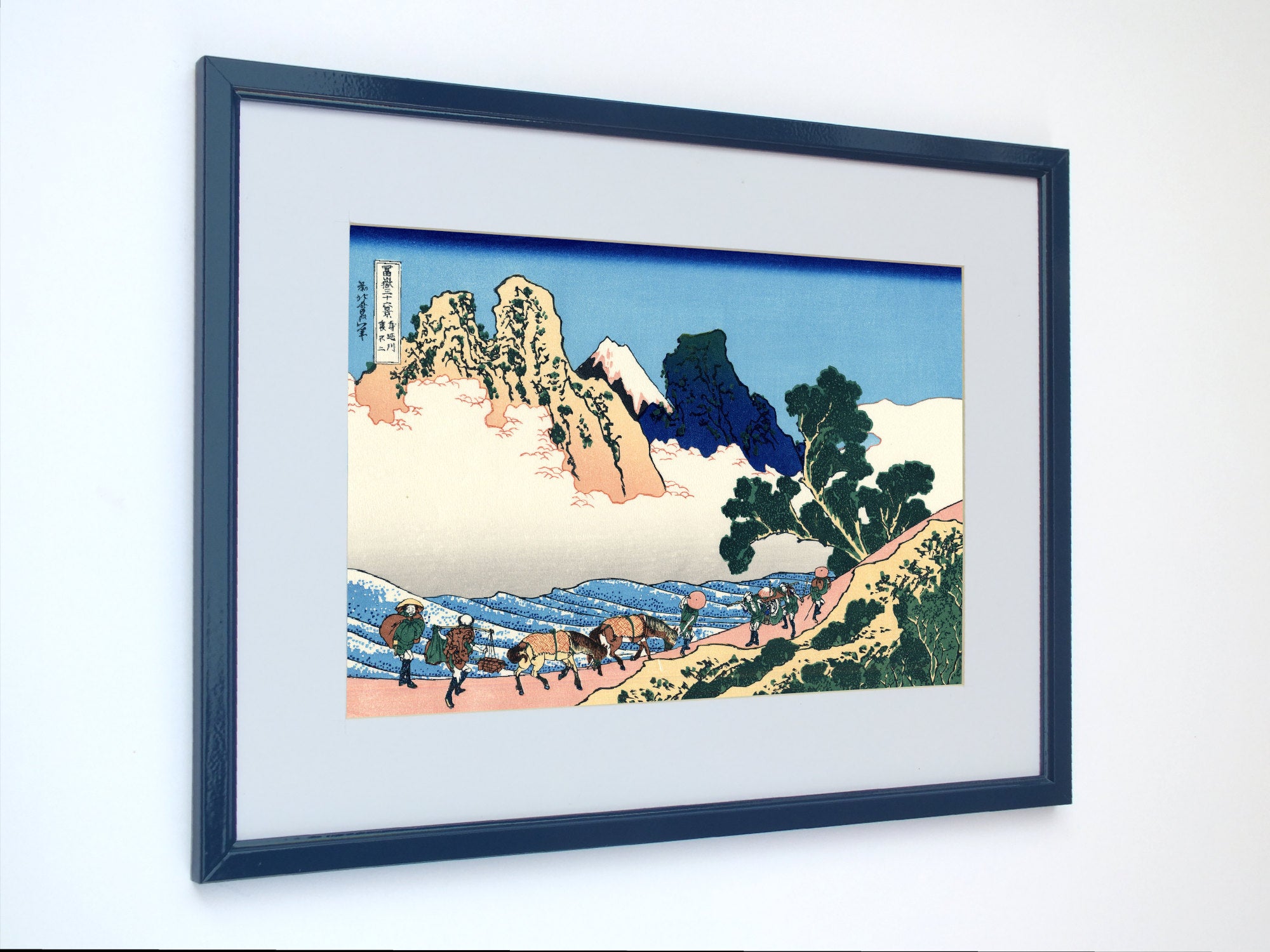 36 Views of Mount Fuji, The back of Fuji from the Minobu river, Katsushika Hokusai, Japanese Print