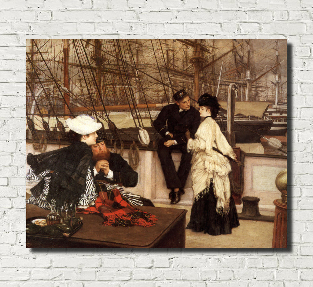 James Tissot Fine Art Print: The Captain and The Mate
