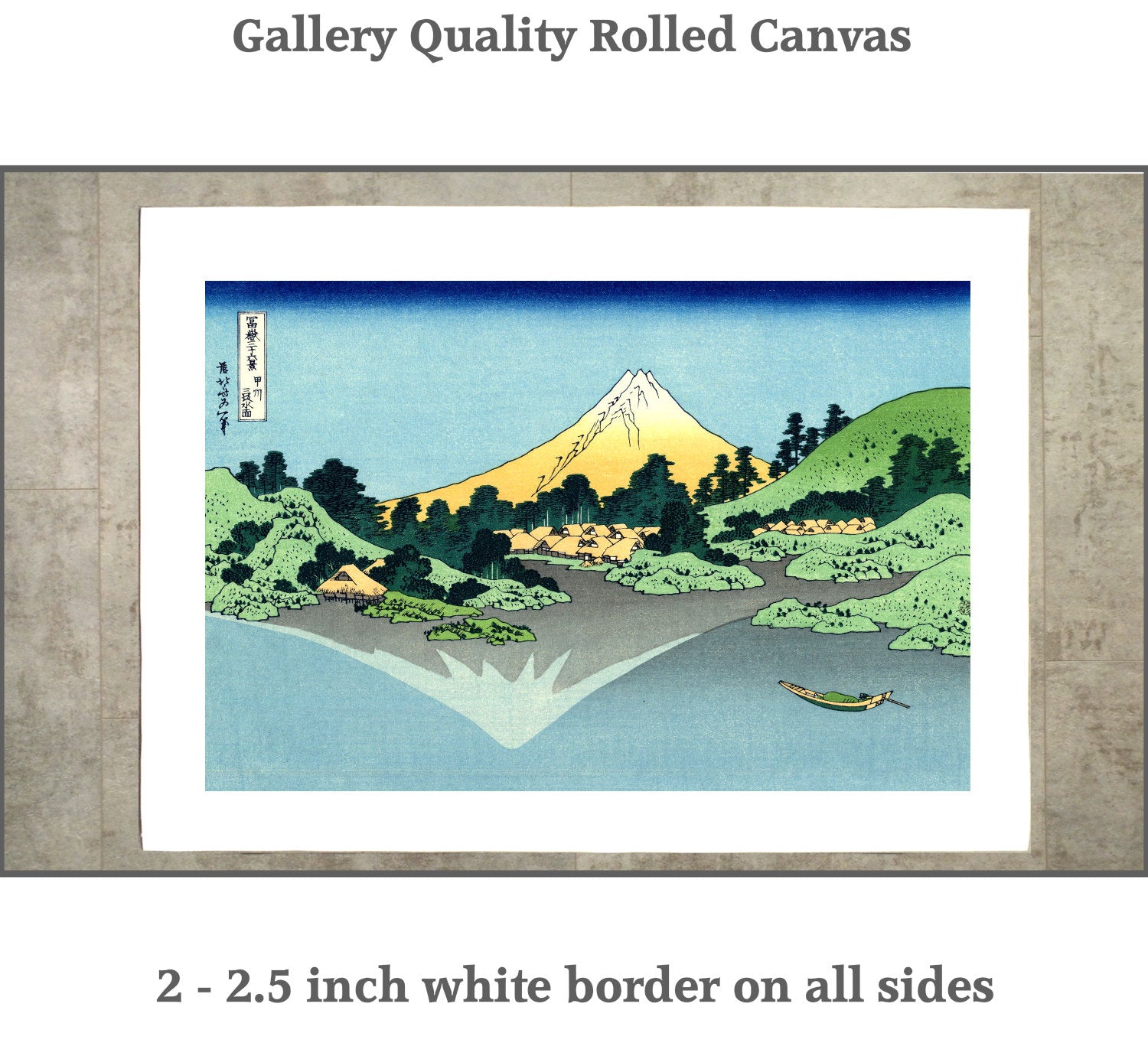 36 Views of Mount Fuji, Fuji reflects in Lake Kawaguchi, Katsushika Hokusai, Japanese Print