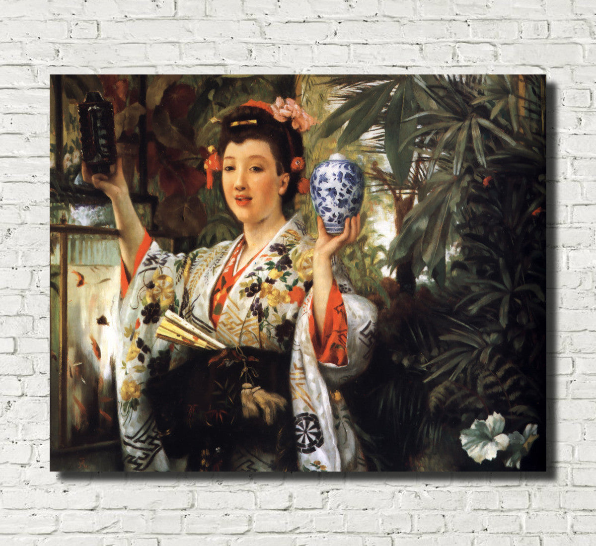 James Tissot Fine Art Print: The Japanese Vase
