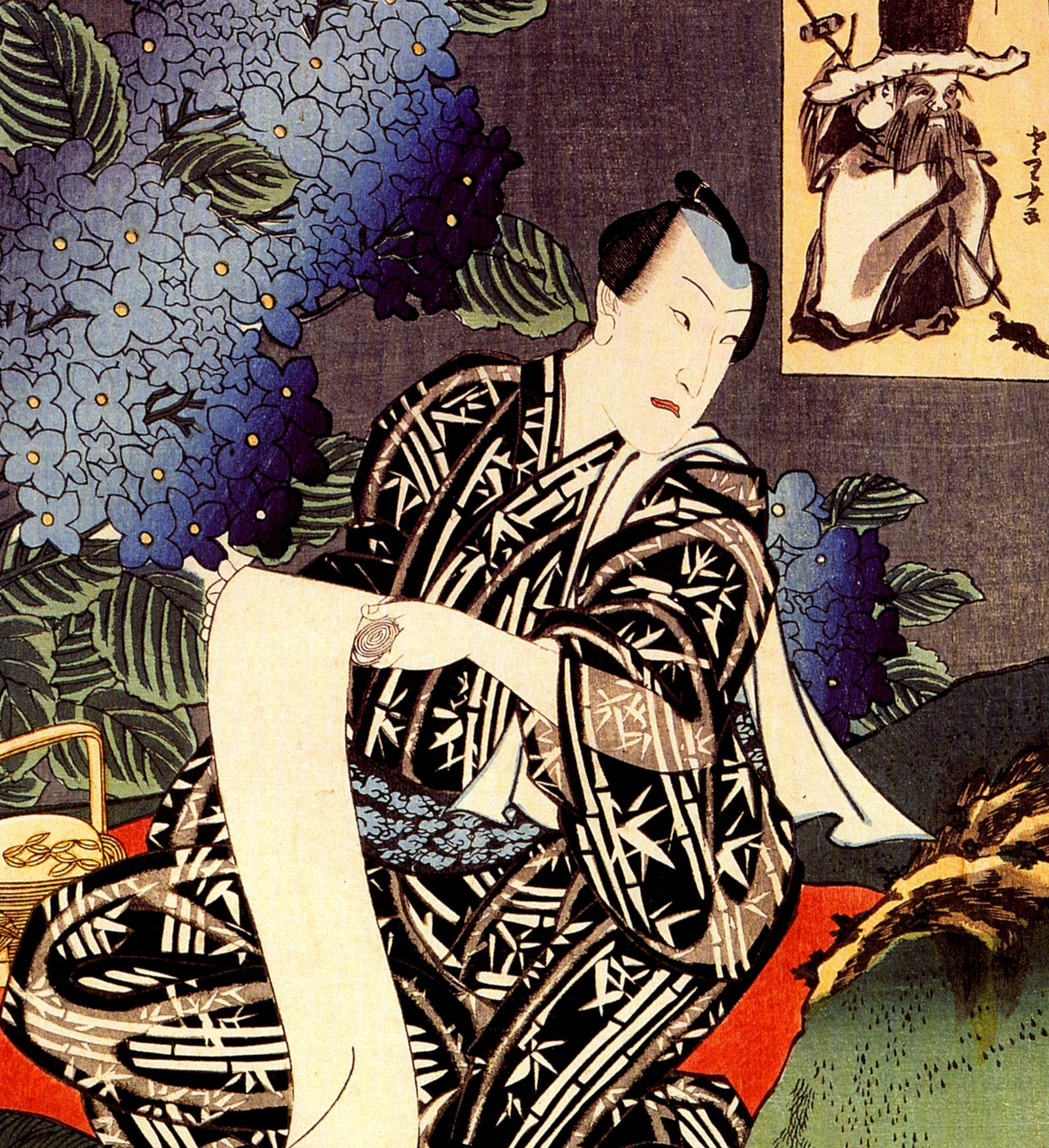 Utagawa Kuniyoshi Fine Art Print, Japanese Kabuki Actor Illustration