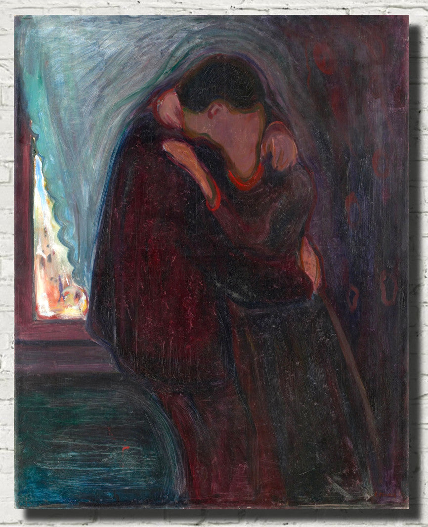 Edvard Munch Fine Art Print, The Kiss