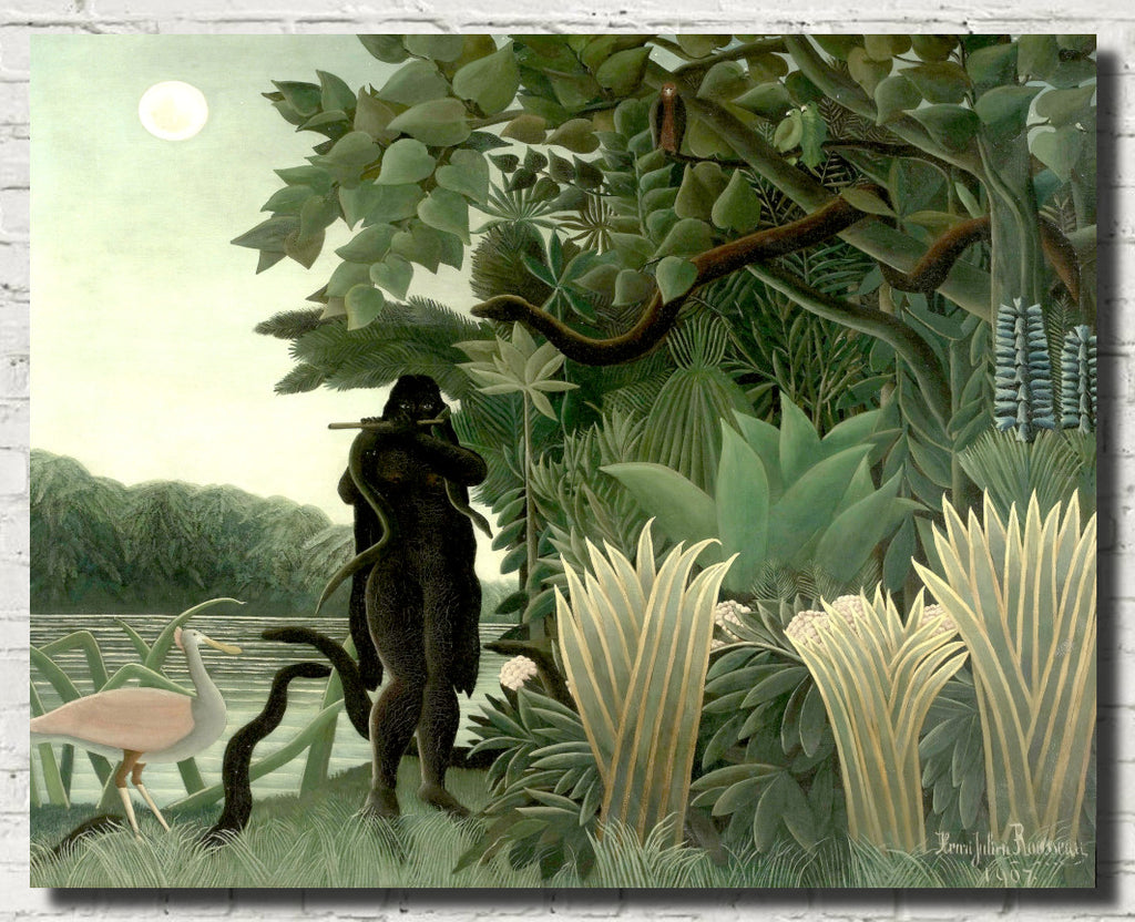 Henri Rousseau, Post- Impressionist Fine Art Print, The Snake Charmer