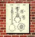 Toilet Plunger Patent Print Bathroom Decor Blueprint Art Poster