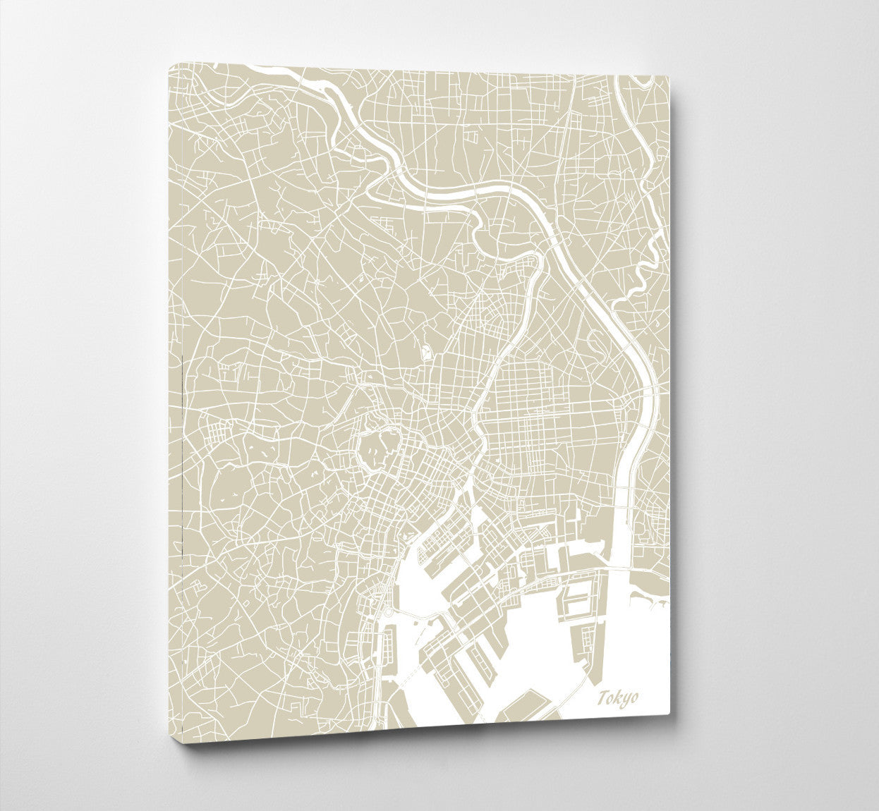 Tokyo City Street Map Print Feature Wall Art Poster
