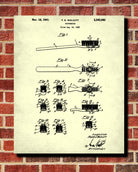 Toothbrush Patent Print Dentist Poster Bathroom Art - OnTrendAndFab