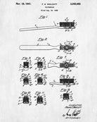 Toothbrush Patent Print Dentist Poster Bathroom Art - OnTrendAndFab
