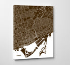 Toronto City Street Map Print Feature Wall Art Poster