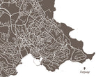 Torquay, England City Street Map Print Feature Wall Art Poster