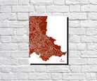 Torquay, England City Street Map Print Feature Wall Art Poster