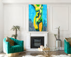 Abstract Girl, Nude Torso, Bright Art Print