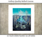Wolfgang Paalen, Surrealist Art : Totemic Landscape, Gallery Quality Canvas Reproduction