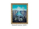 Wolfgang Paalen, Surrealist Art : Totemic Landscape, Gallery Quality Canvas Reproduction