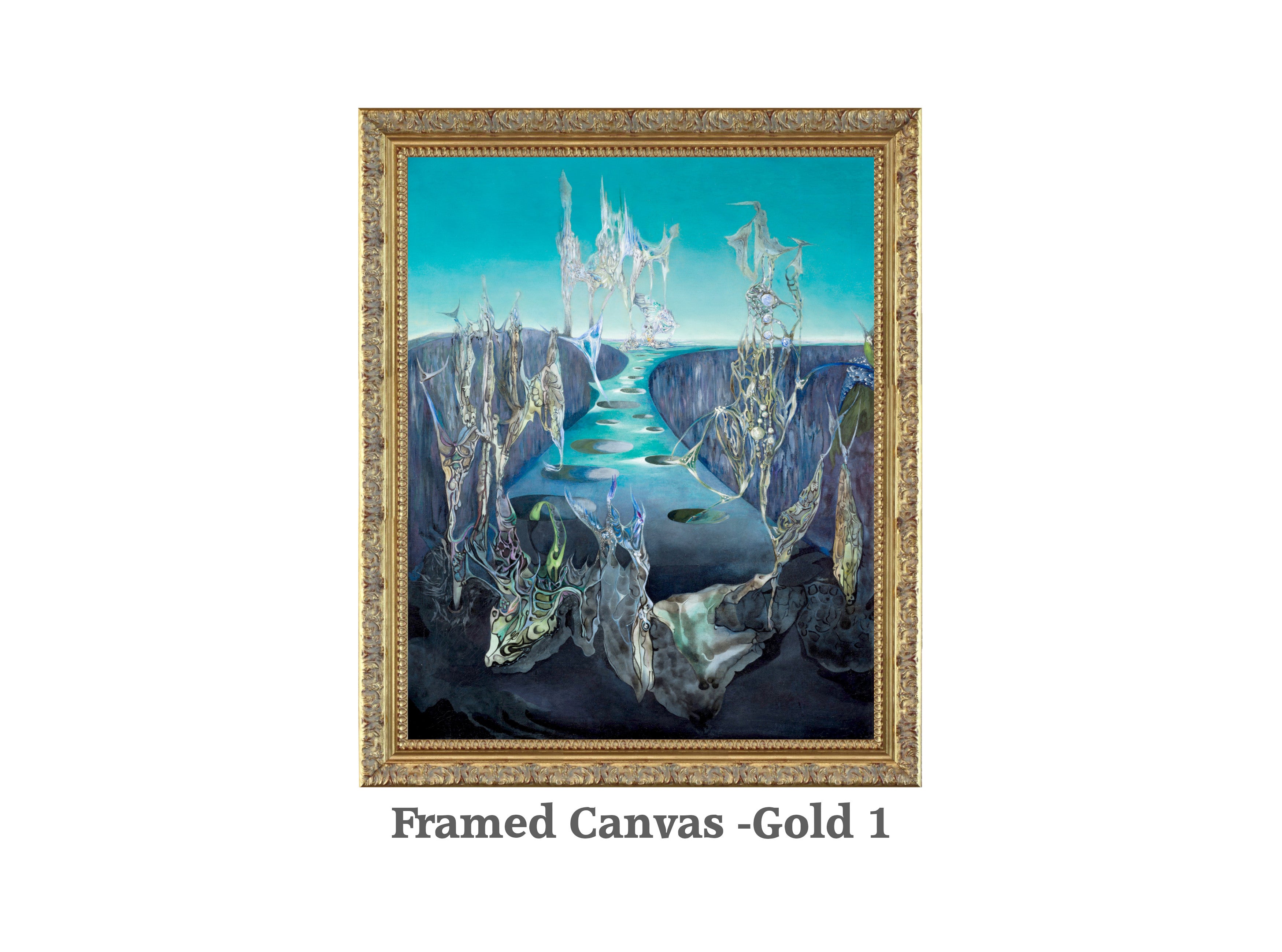 Wolfgang Paalen, Surrealist Art : Totemic Landscape, Gallery Quality Canvas Reproduction