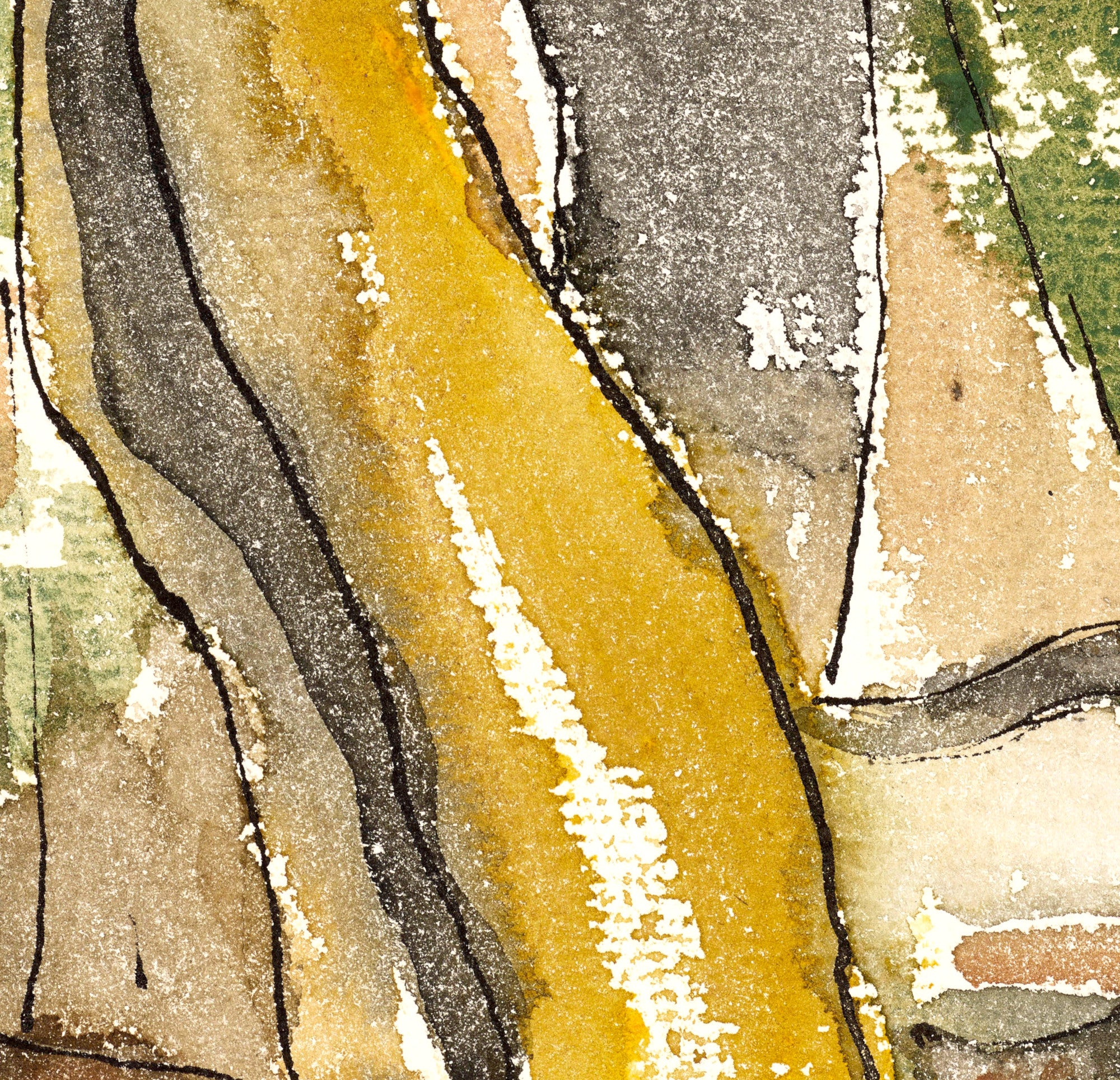 Arthur Dove Fine Art Print, Trees Behind the House