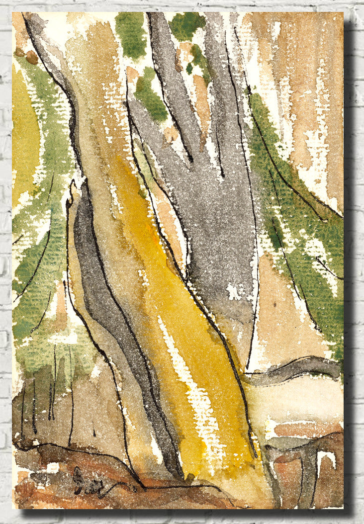 Arthur Dove Fine Art Print, Trees Behind the House