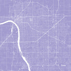 Tulsa, Oklahoma City Street Map Print Custom Wall Map