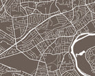 Twickenham London Street Map Print Feature Wall Art Poster