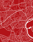 Twickenham London Street Map Print Feature Wall Art Poster