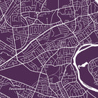 Twickenham, England City Street Map Print Custom Wall Map
