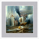 Twisted City, Framed Urban Abstract Fine Art Print