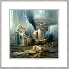 Twisted City, Framed Urban Abstract Fine Art Print