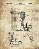 Tyre Fitting Patent Print Garage Blueprint Workshop Poster