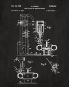 Tyre Fitting Patent Print Garage Blueprint Workshop Poster