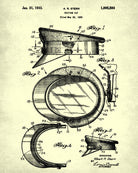 Uniform Cap Patent Print Police Wall Art Poster - OnTrendAndFab