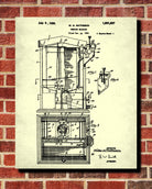 Vending Machine Patent Print Man Cave Poster Gum Ball Blueprint - OnTrendAndFab