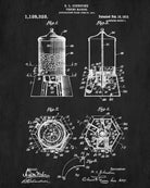 Vending Machine Patent Print Gum Ball Blueprint Man Cave Poster - OnTrendAndFab