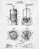 Vending Machine Patent Print Gum Ball Blueprint Man Cave Poster - OnTrendAndFab