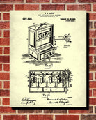 Vending Machine Blueprint Man Cave Poster Workshop Patent Print - OnTrendAndFab