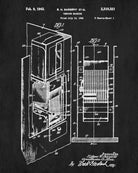 Vending Machine Blueprint Workshop Patent Print Man Cave Poster - OnTrendAndFab