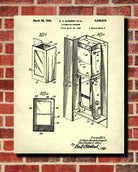 Vending Machine Patent Print Workshop Blueprint Man Cave Poster - OnTrendAndFab