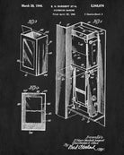 Vending Machine Patent Print Workshop Blueprint Man Cave Poster - OnTrendAndFab