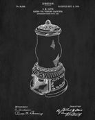 Vending Machine Patent Print Man Cave Poster Workshop Blueprint - OnTrendAndFab