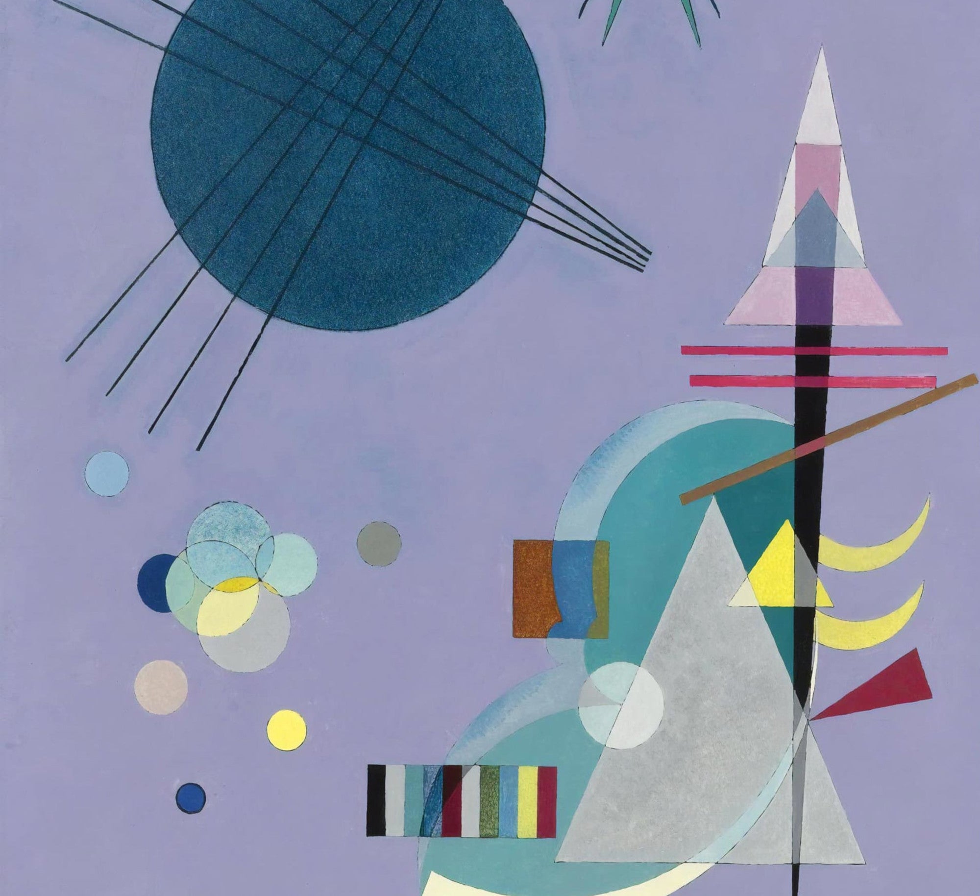 Wassily Kandinsky Abstract Fine Art Print, Violet Green