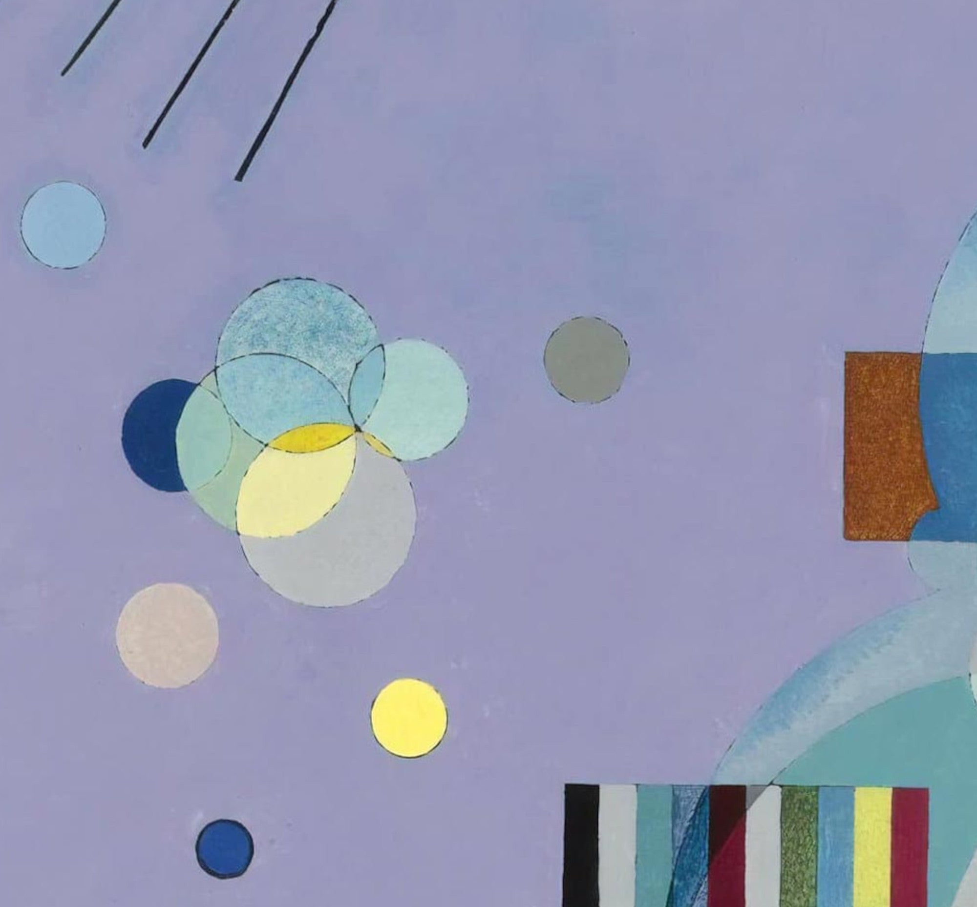 Wassily Kandinsky Abstract Fine Art Print, Violet Green