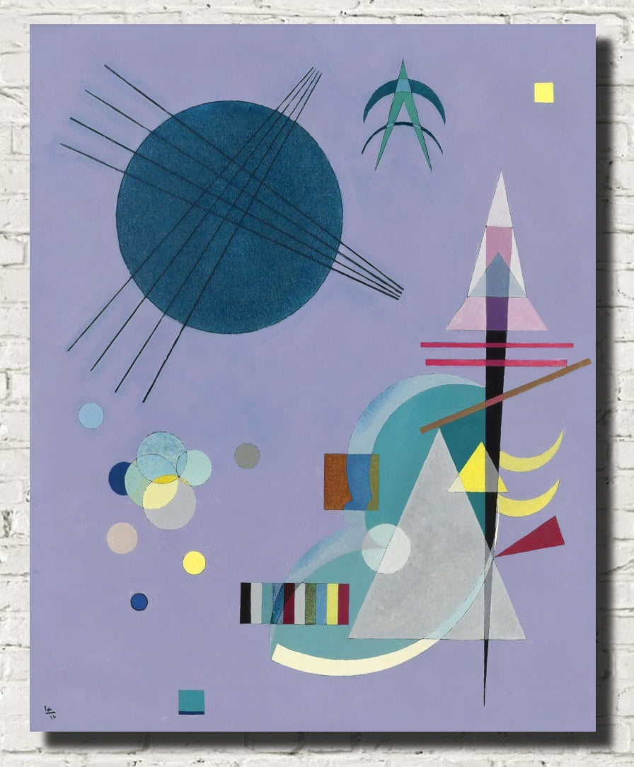 Wassily Kandinsky Abstract Fine Art Print, Violet Green