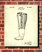 Fishing Wader Patent Print Angling Blueprint Sports Poster