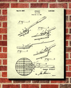 Waffle Fork Patent Print Cafe Poster Kitchen Wall Art - OnTrendAndFab
