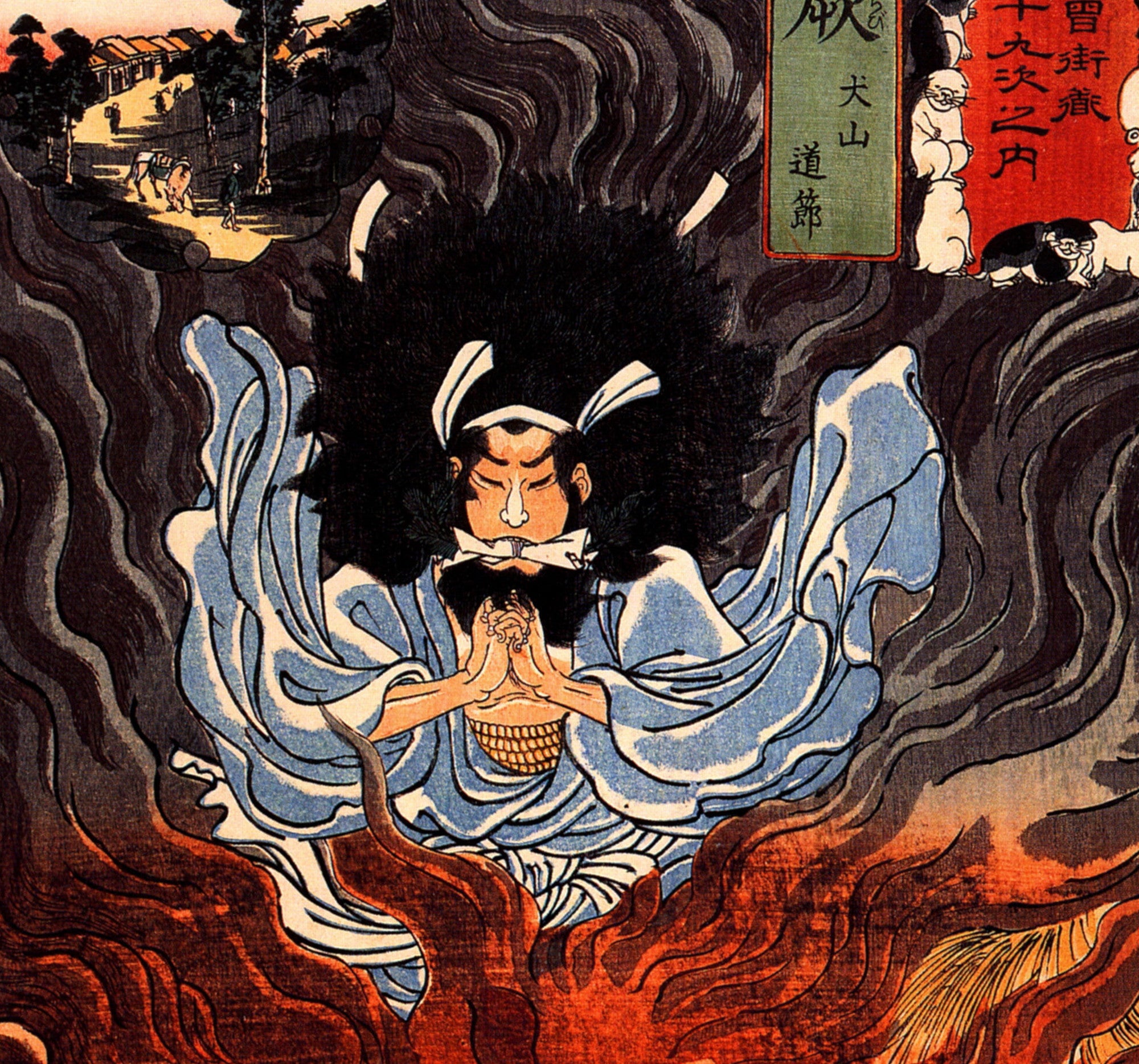 Utagawa Kuniyoshi Fine Art Print, Warabi Legend