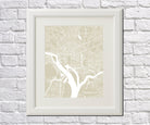 Washington DC City Street Map Print Modern Art Poster