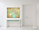 Washington DC City Street Map Custom Wall Map Print
