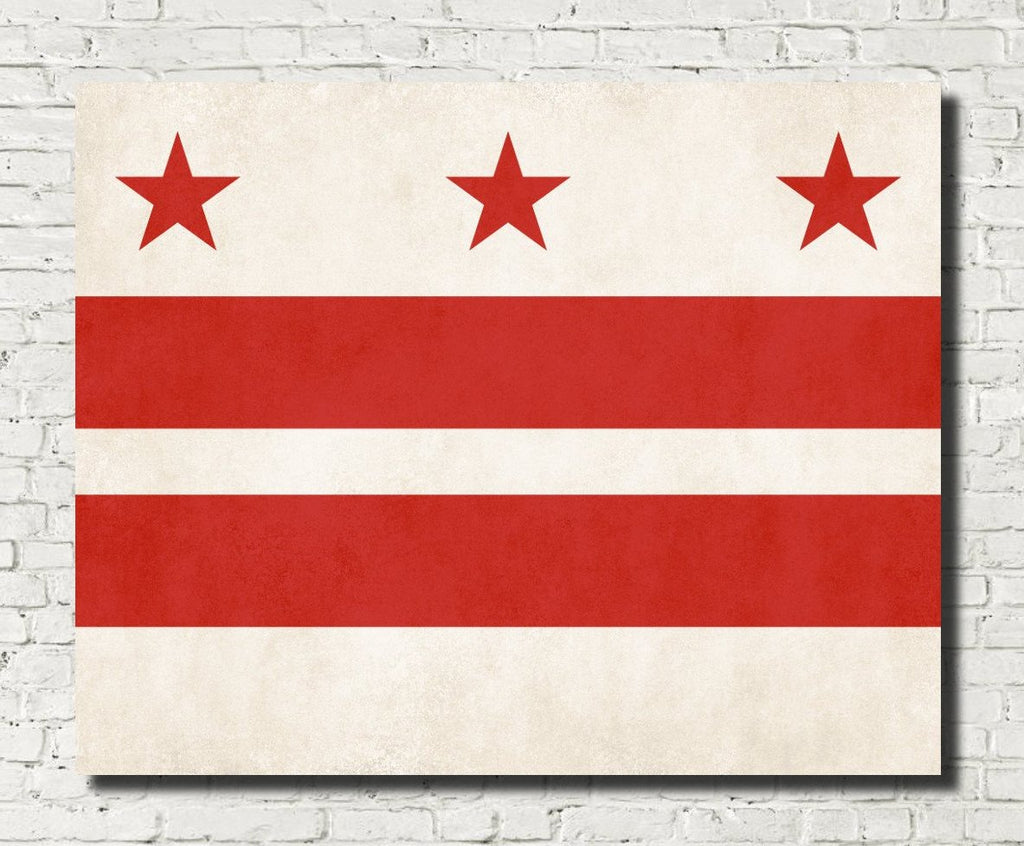 Washington DC Flag Print
