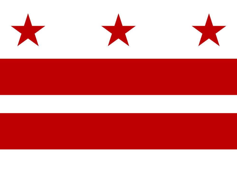Washington DC Flag Print