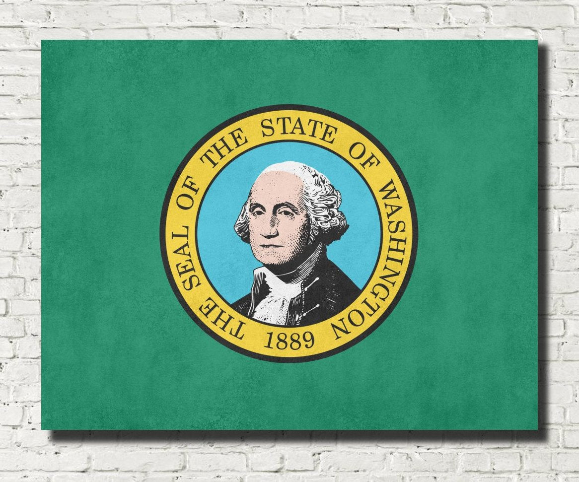 Washington State Flag Print