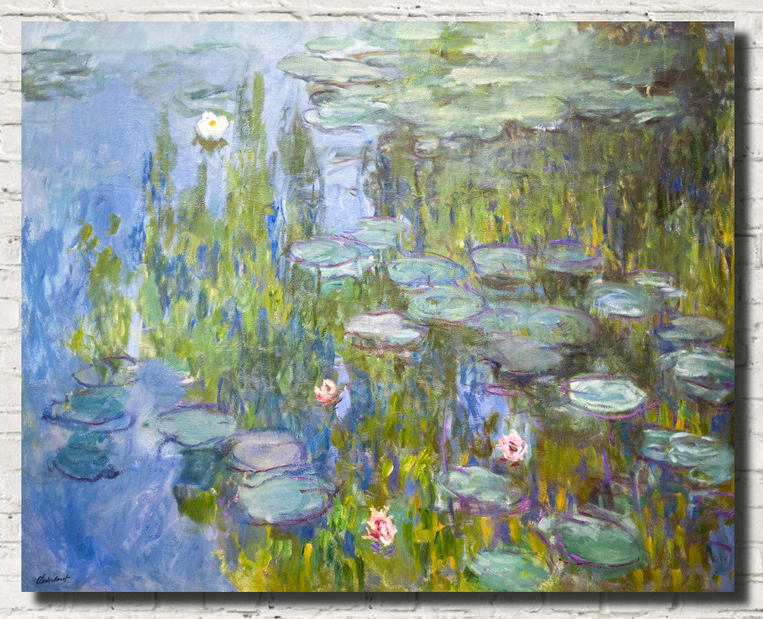 Claude Monet Fine Art Print, Water Lilies